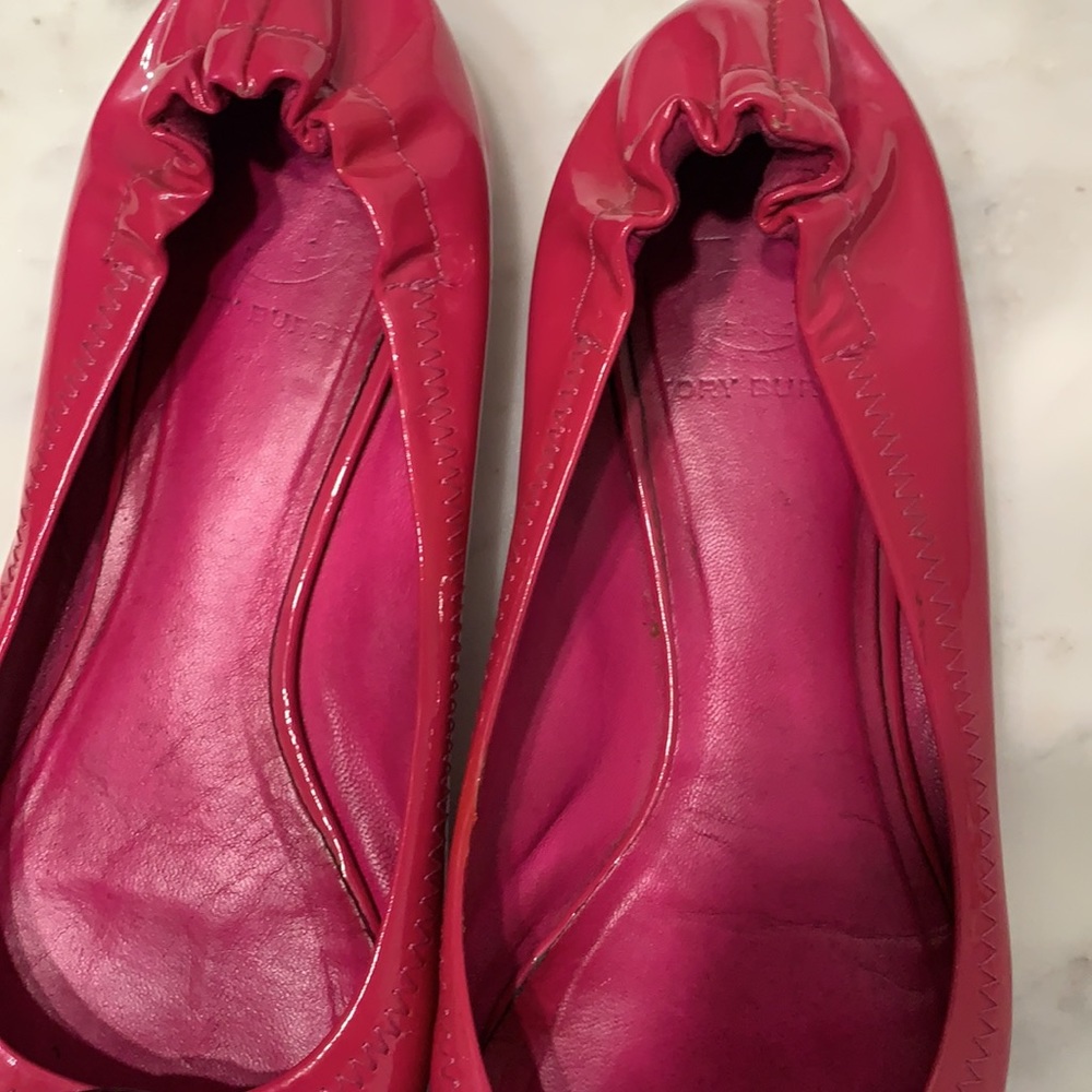 Tory Burch Raspberry Red Loafers - Picture 6 of 13